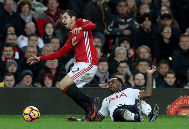 Henrikh Mkhitaryan was felled by Danny Rose and will be injured for two matches