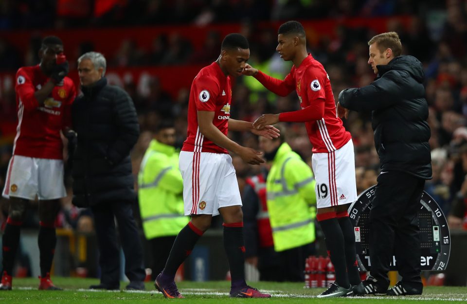 Anthony Martial and Marcus Rashford