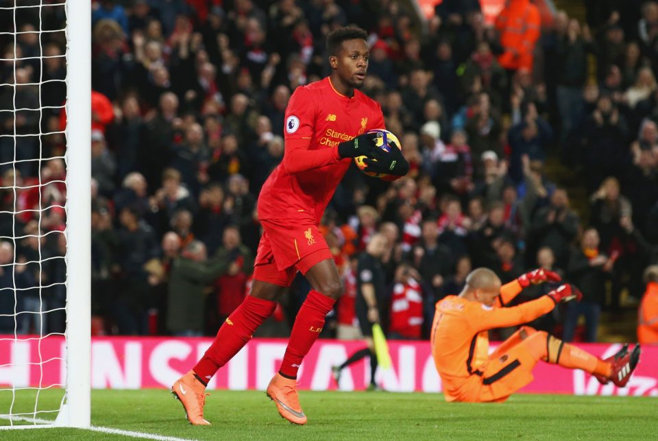  Origi celebrates one of the easiest goals he will ever score