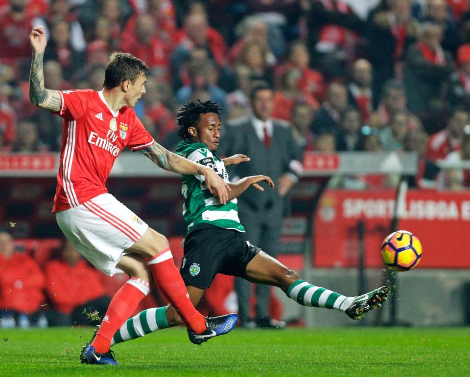  Lindelof in the derby against Sporting Lisbon