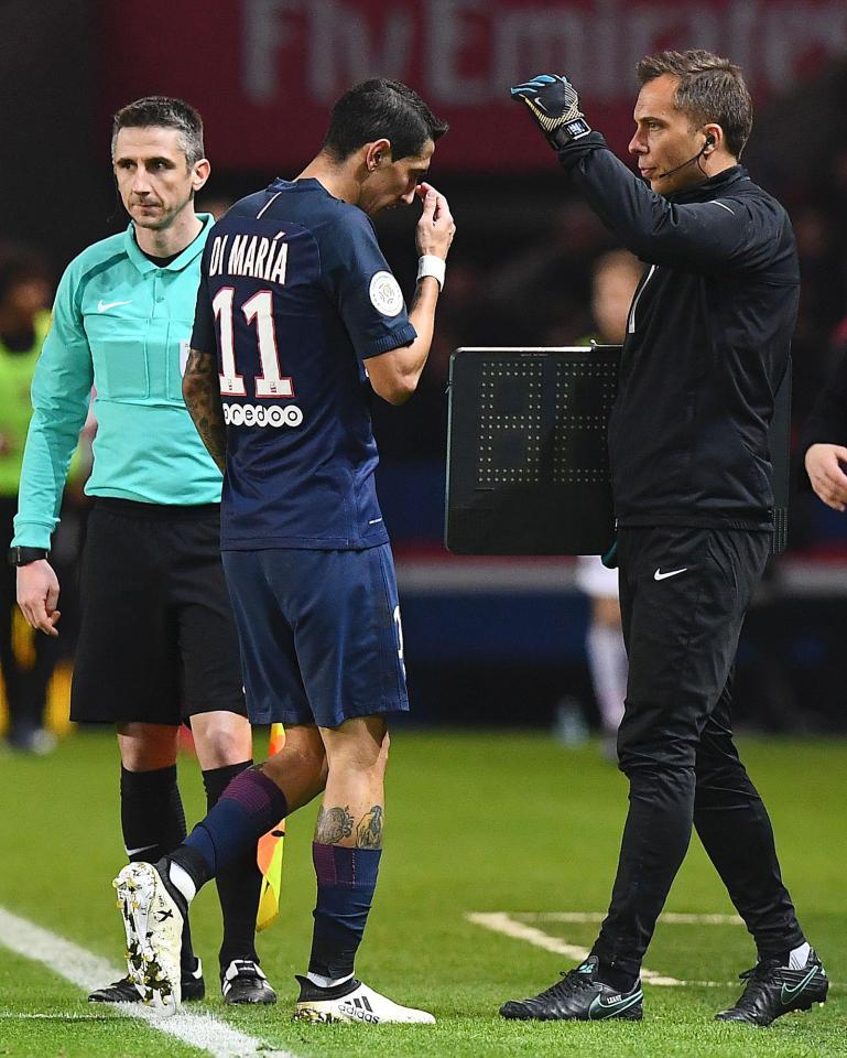  Di Maria has missed training with PSG for personal reasons