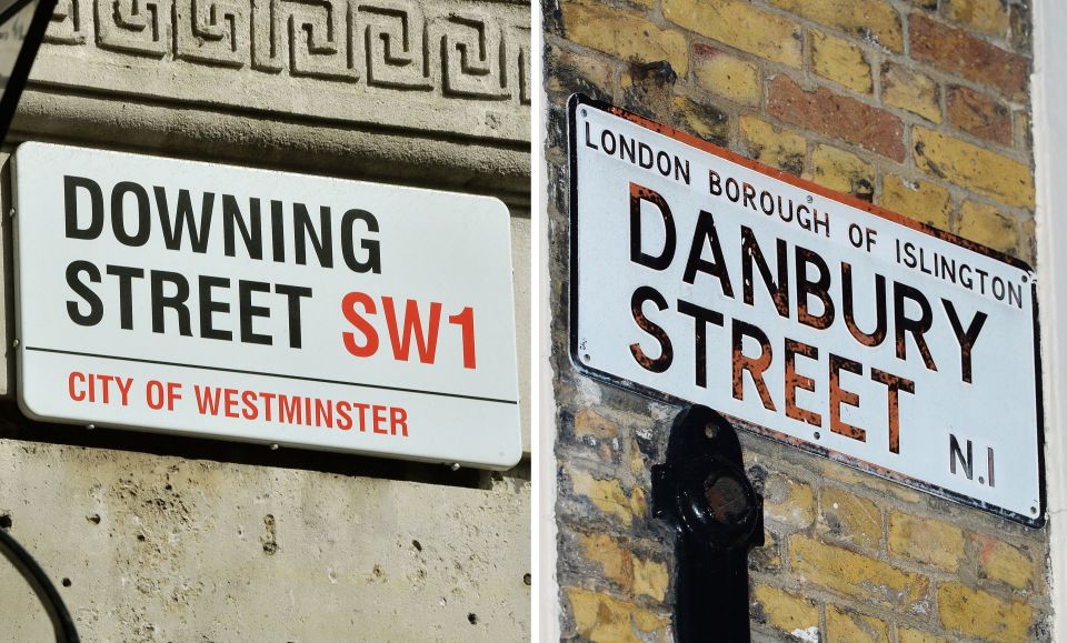  The postie mistook the famous Downing Street address for Danbury Street