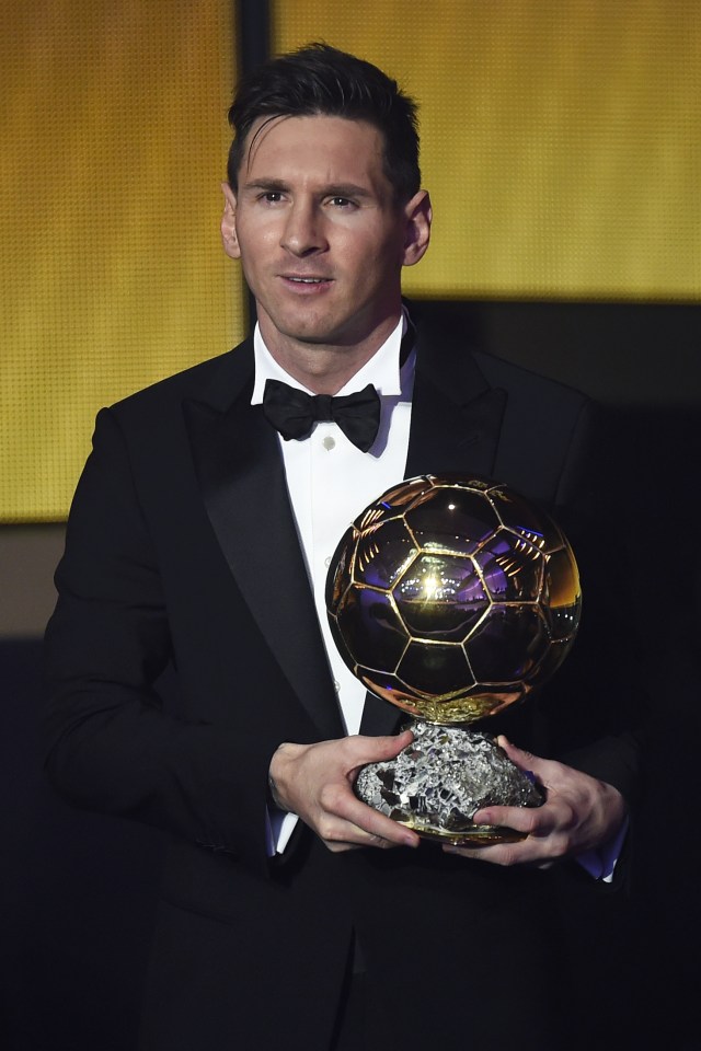  Lionel Messi scooped the Ballon d'Or gong in 2015