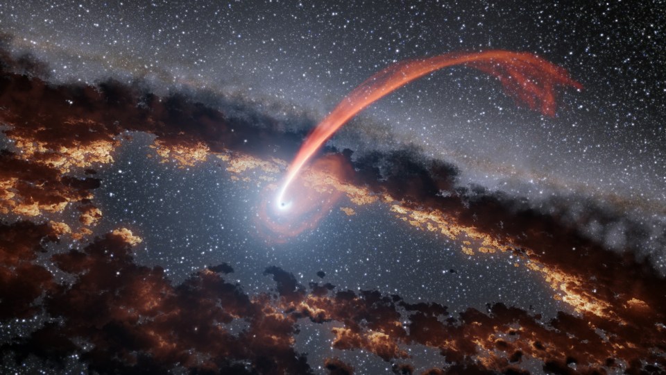  Our supermassive black hole at the centre of the Milky Way is firing spitballs at us