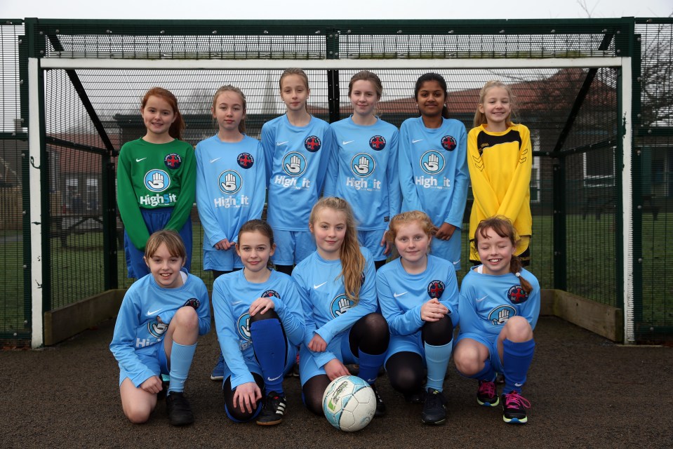  Lumley Junior School's girls football team wrote to the FA after reading their sexist new guidelines