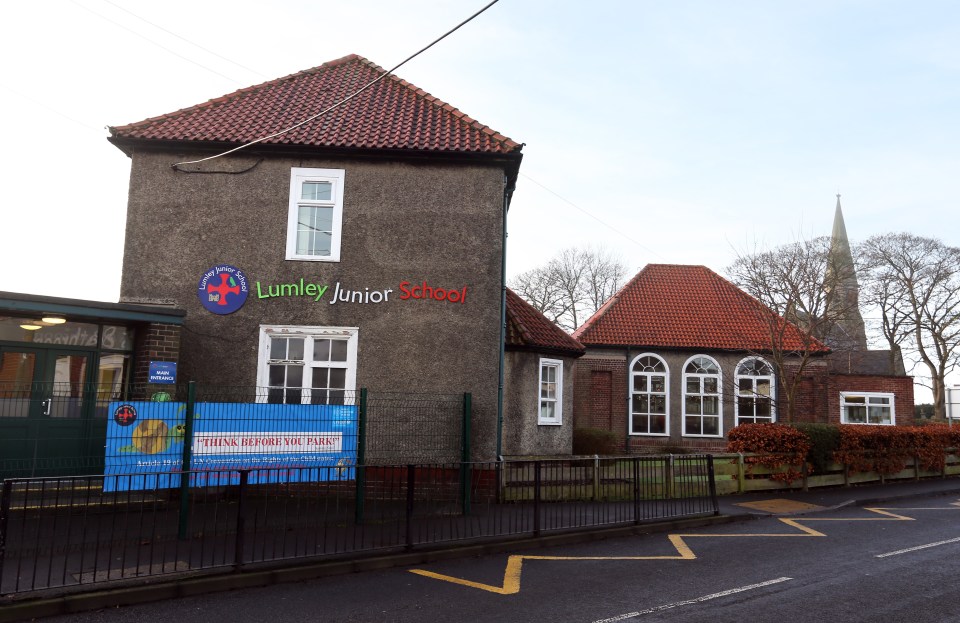  The girls play for Lumley Junior School near Chester Le Street