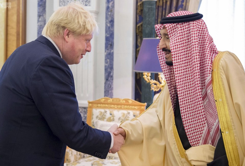  Boris Johnson embarrassed the Government last week when footage emerged of him saying Saudis were causing proxy wars in the Middle East