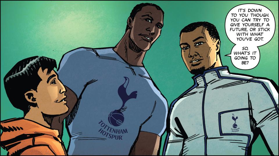  The comic reveals the inspiring affect Ledley King had on Sherabayani's career