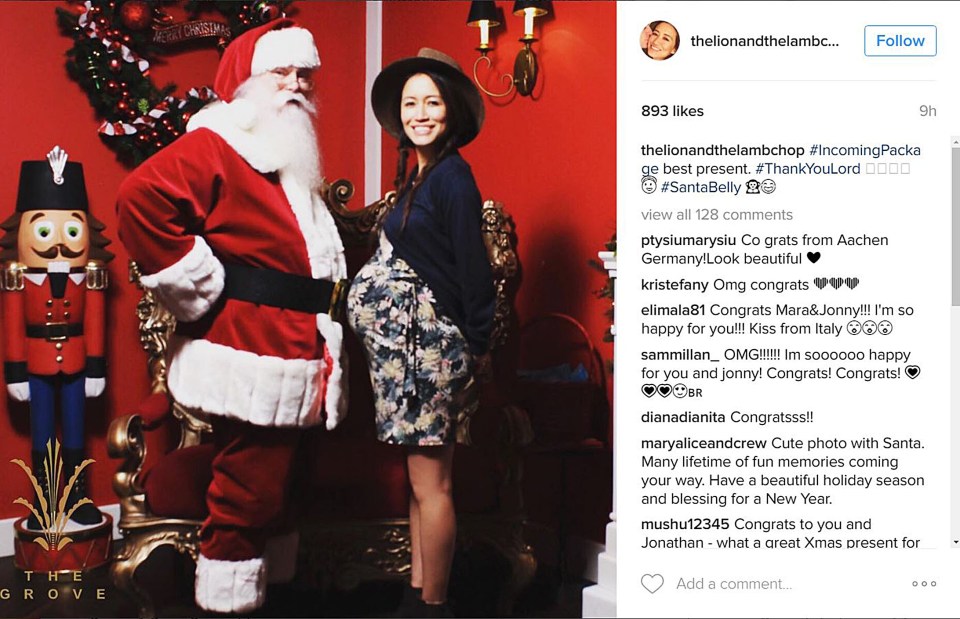  He is engaged to actress MARA LANE, who Instagrammed a photo of her bump