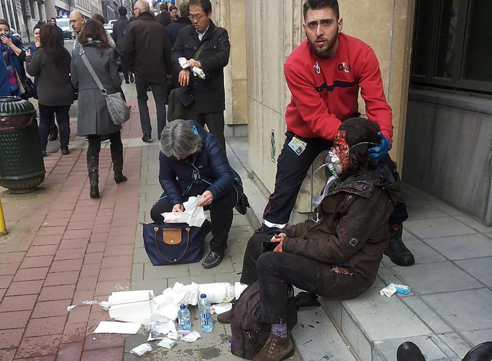  Another bomb exploded just over an hour later on the same day on a packed train at Maalbeek metro station. The explosion killed 14 passengers