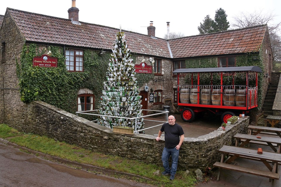  Landlord Mark Walton said the pub's latest creation had created quite a stir in Priddy