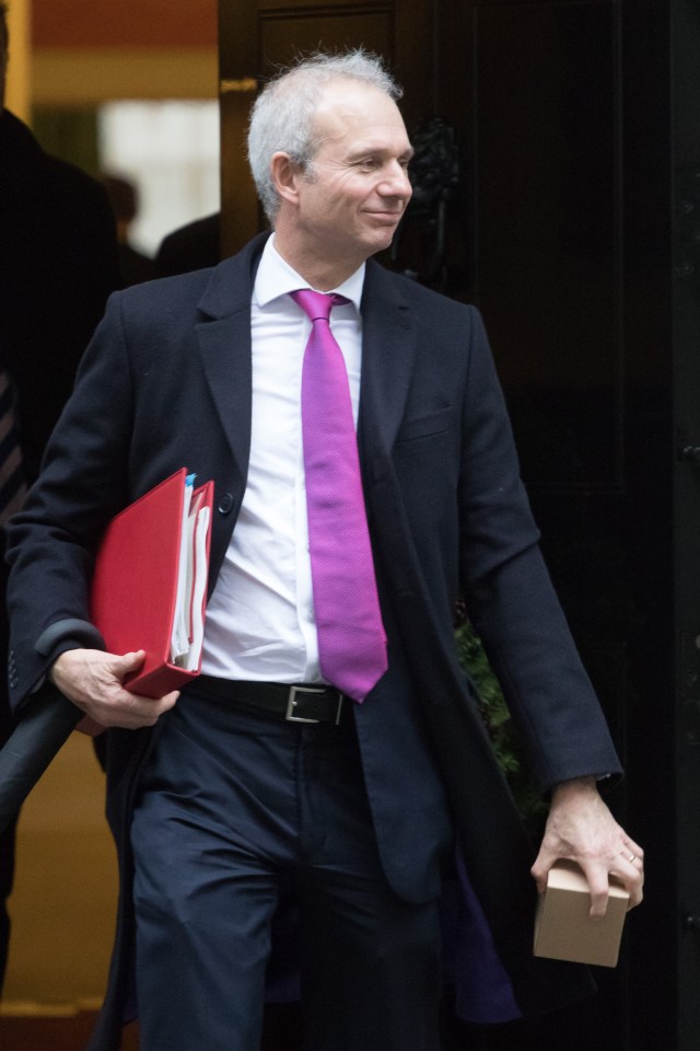  Leader of the House of Commons David Lidington also emerged with his Christmas present from Theresa May