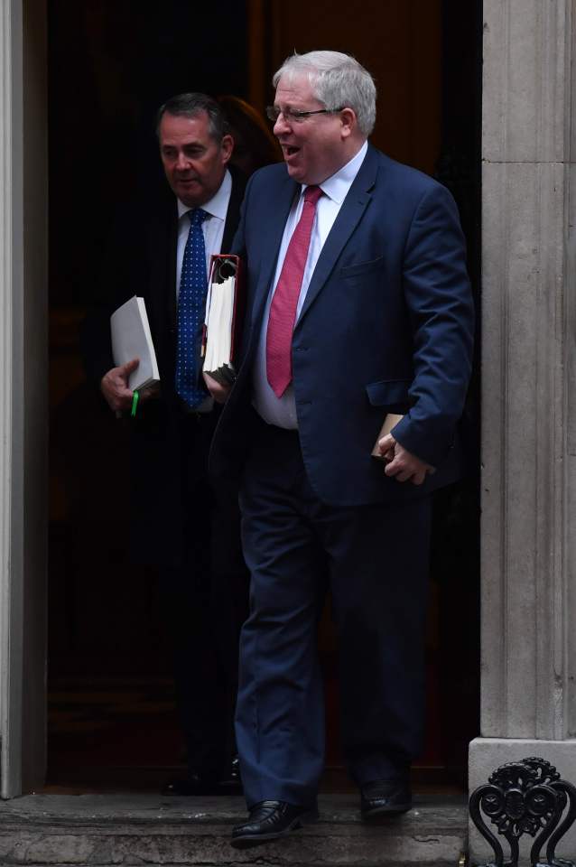  Conservative Party Chairman Patrick McLoughlin and International Trade Secretary Liam Fox