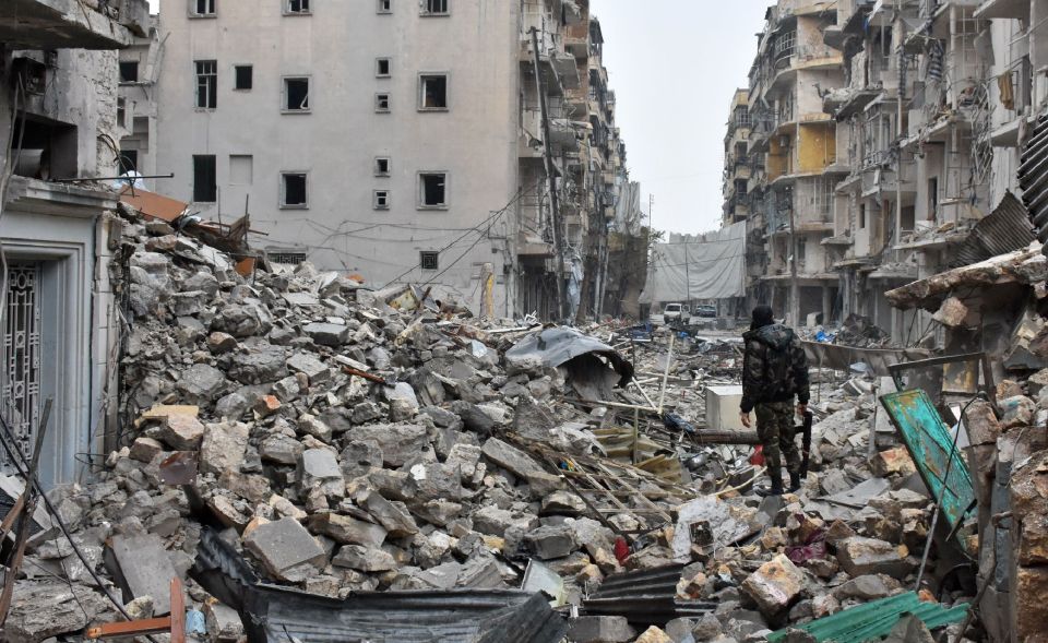  Many areas of the city have been reduced to little more than piles of rubble