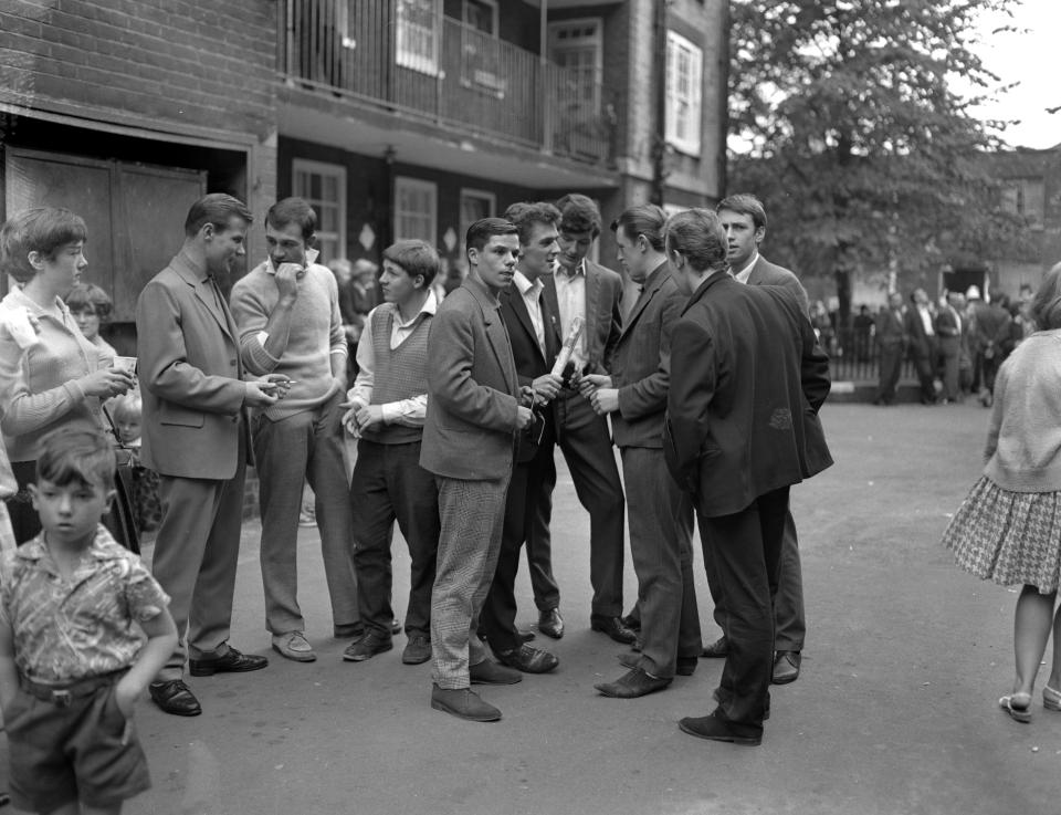  Equipped with a Rolleicord camera, Ken Russell, then 23, wandered around the city capturing this fledgling youth subculture