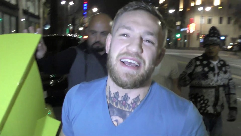  Conor McGregor ranted as he stepped out of a restaurant