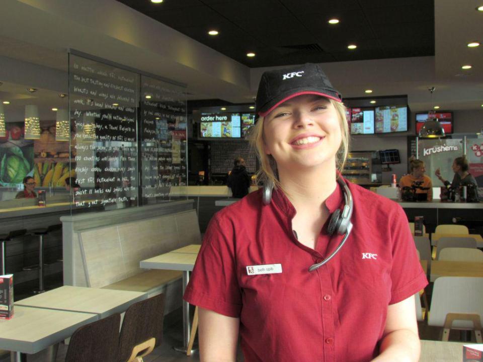  She packed in her job at KFC after appearing on the three-part show