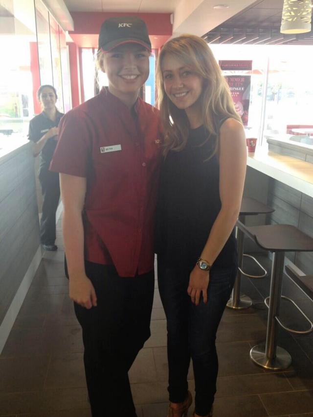 KFC Bethany with Corrie's Samia Ghadie