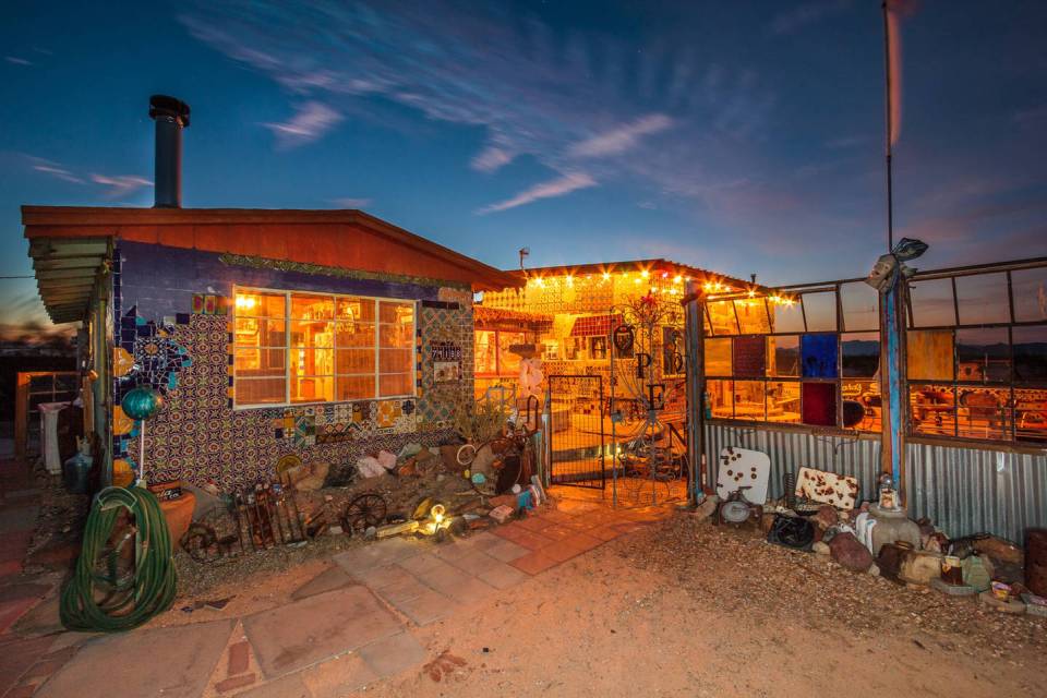  This tilehouse in the Californian desert is the life's work of a mosaic artist