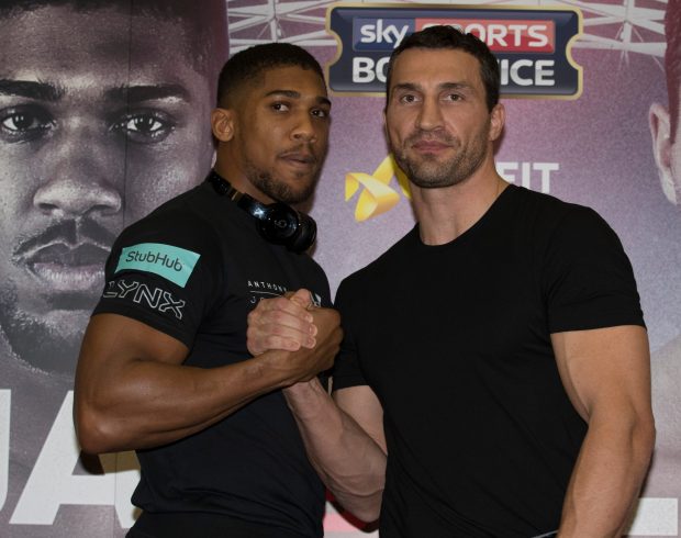 Joshua and Klitschko will face each other at Wembley on April 29