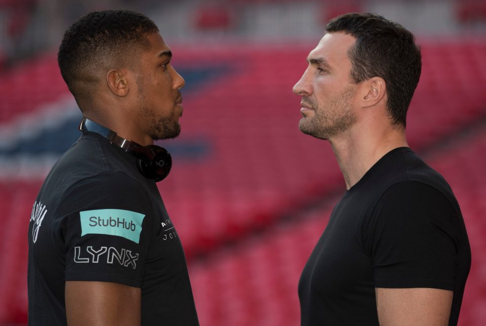  Anthony Joshua and Wladimir Klitschko will fight at Wembley in April