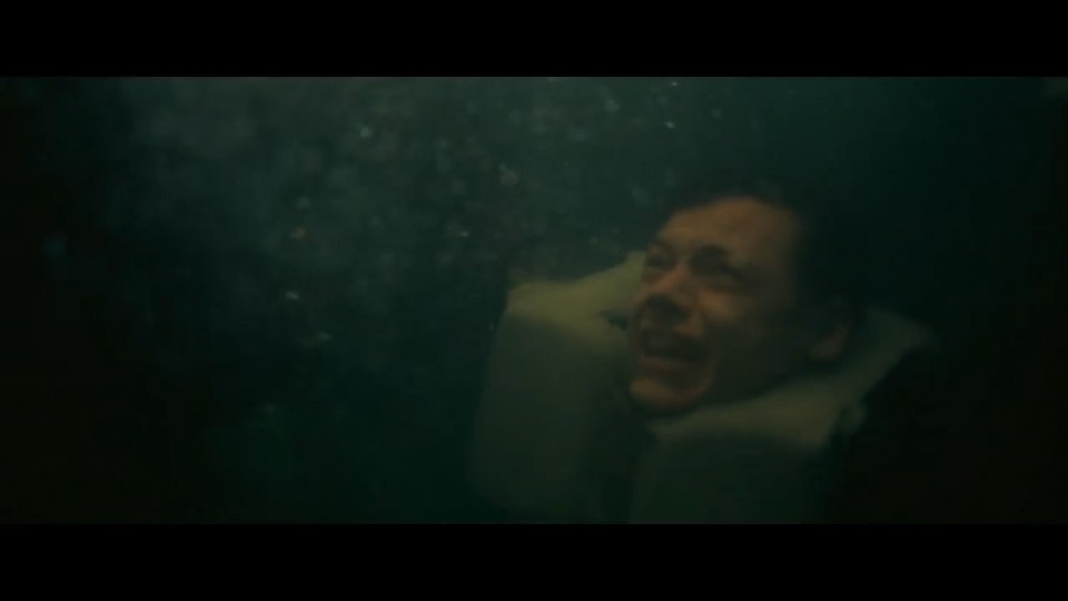  Harry Styles is seen "drowning" in the trailer