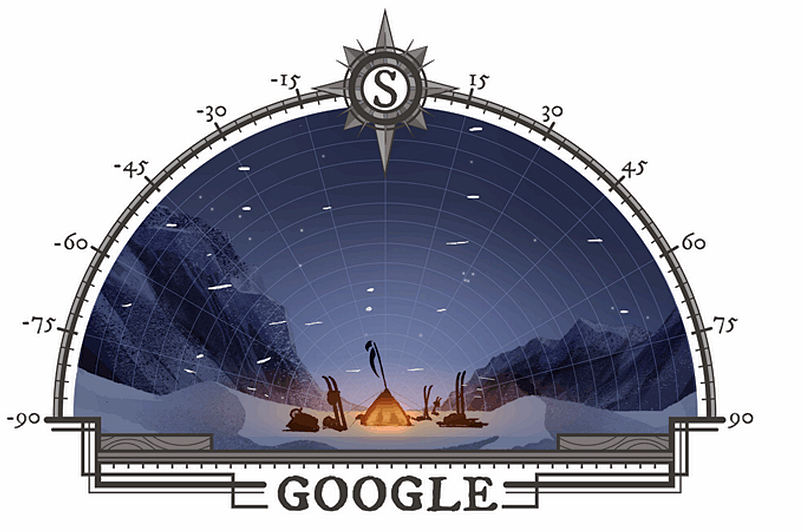  The Google doodle to mark the anniversary