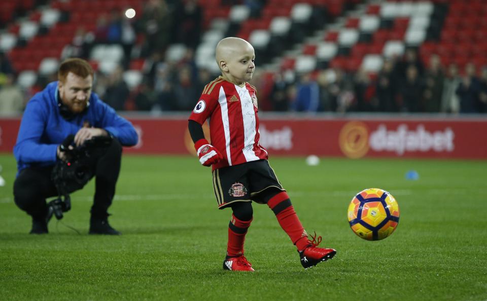  Bradley Lowery scored a pen against Chelsea