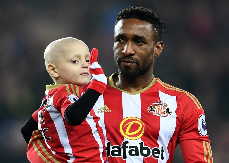  Thousands of supporters at the Stadium of Light applauded the brave youngster