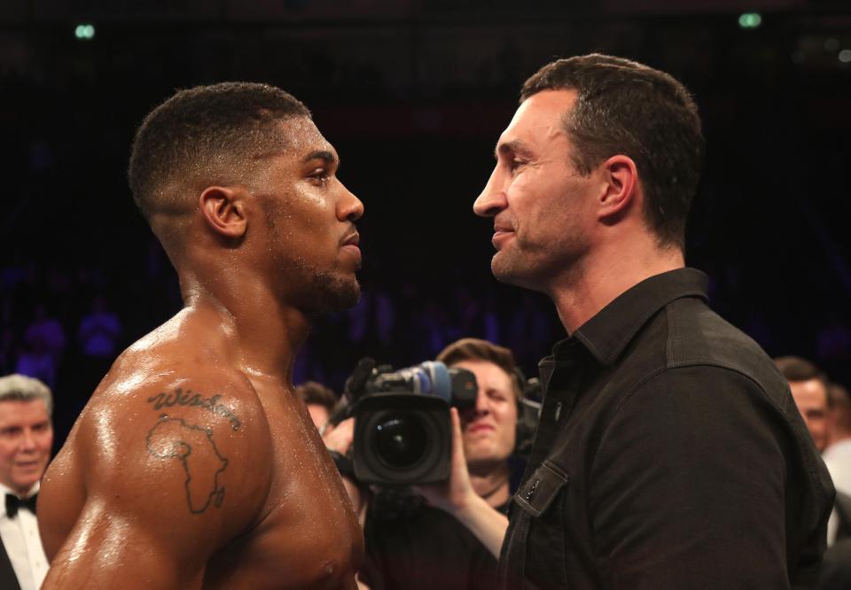  Anthony Joshua vs Wladimir Klitschko will fight at Wembley