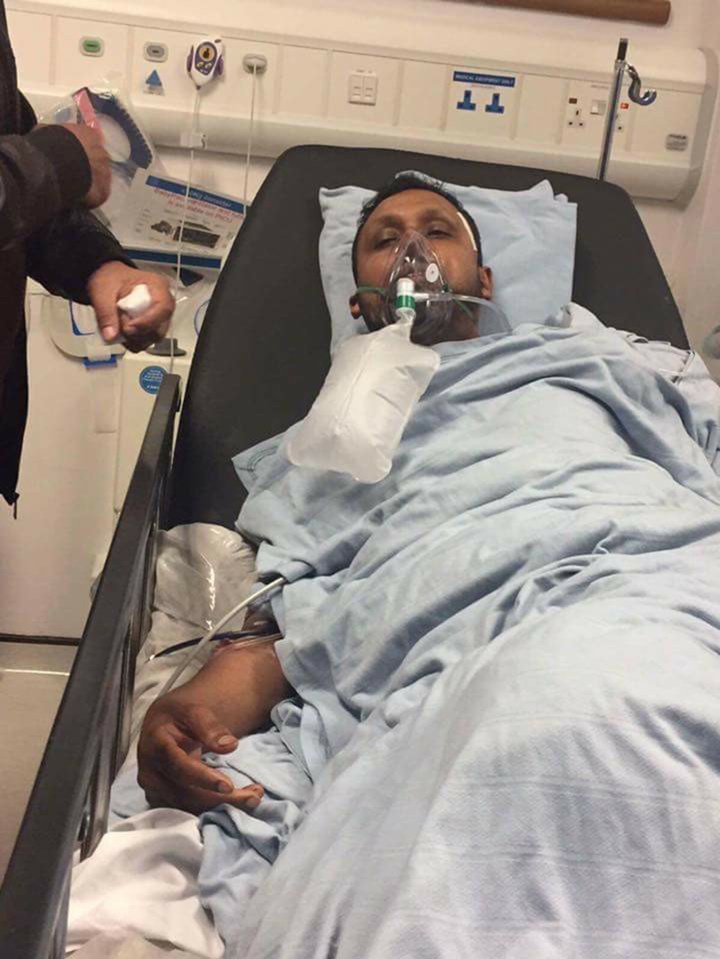  Muhammed-Askar Ali is still fighting for his life in hospital (pictured) after a knifeman attacked him shouting 'I want to kill a Muslim'