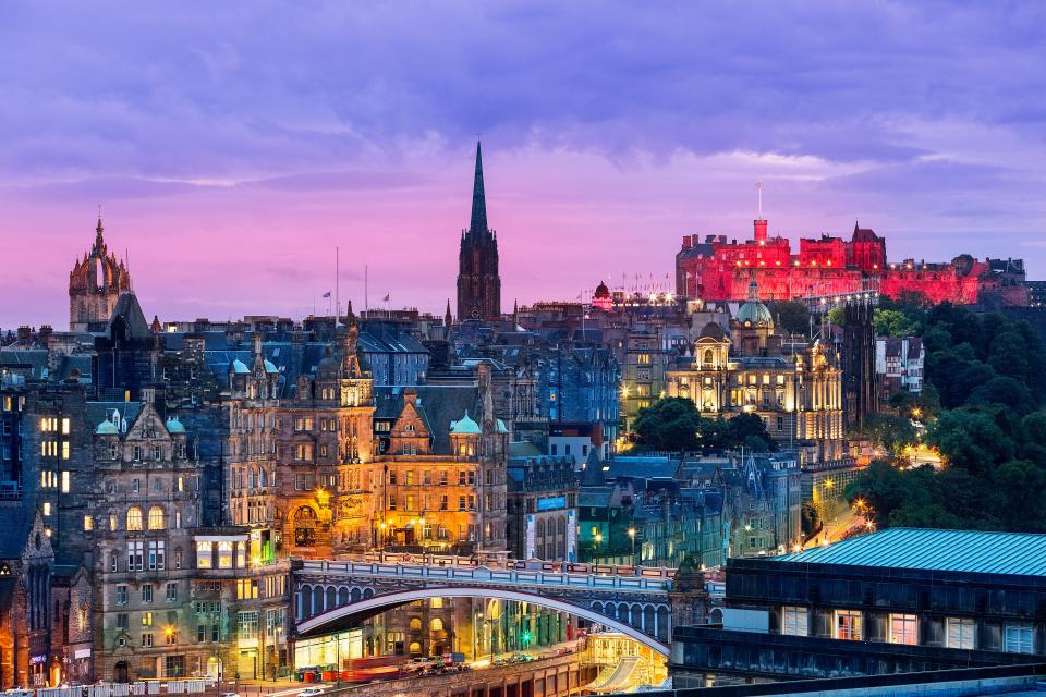 The Scottish city of Edinburgh was also very popular among Brits, coming fourth in the list 