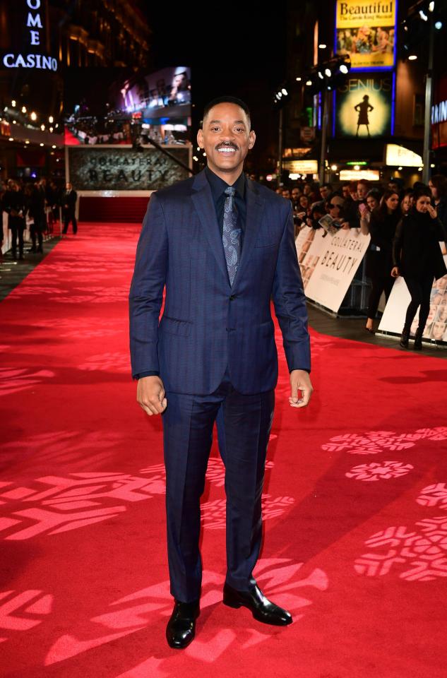  Will Smith also walked the red carpet at the screening in the capital