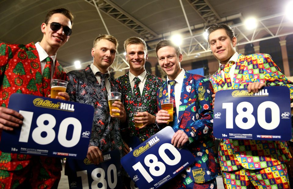 Fans arrive at Alexandra Palace for the opening night of the World Darts Championships