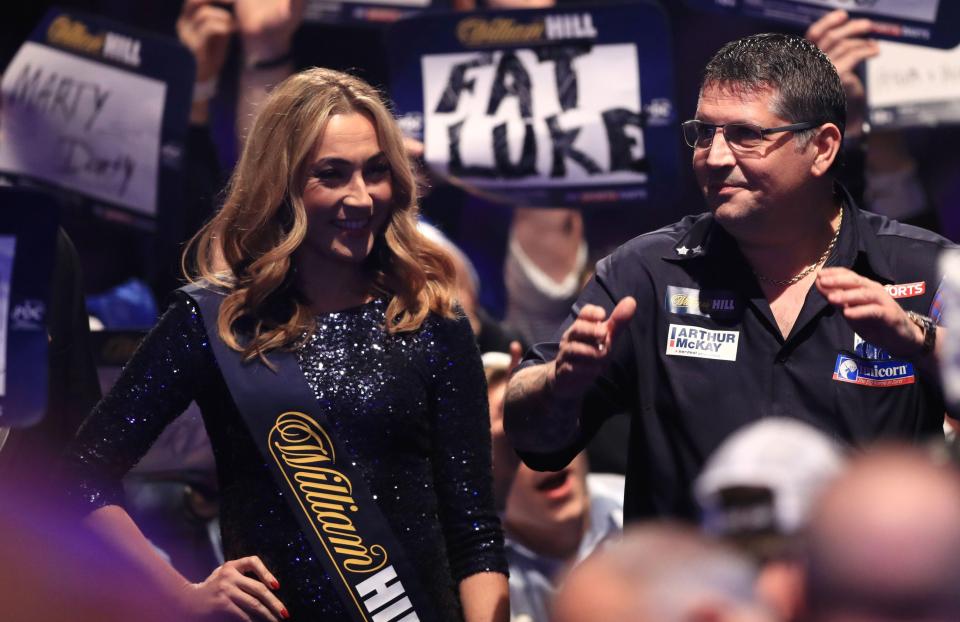 Reigning champion Gary Anderson was the star attraction on the opening night at Ally Pally