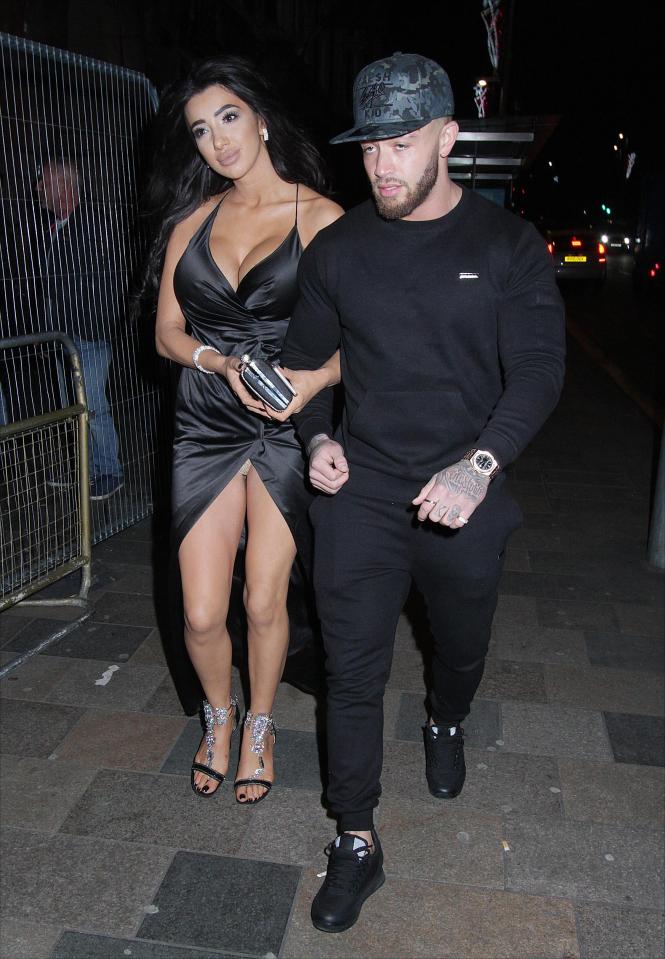  Chloe was seen with her boyfriend Ashley Cain earlier in the evening