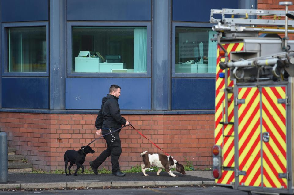  Dog teams have been employed to try and help stem the riot