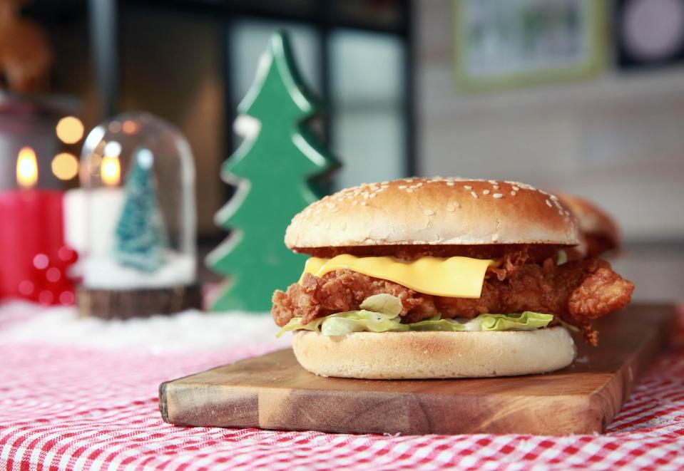  The tasty Christmas burger has been enjoyed by over a quarter of a million Brits this year