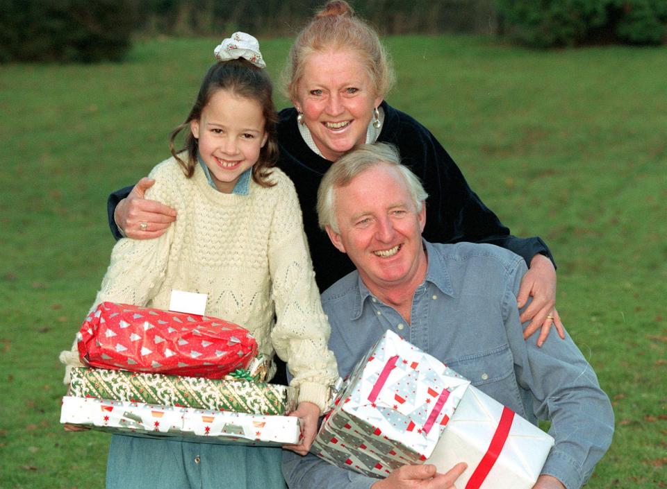  Michael Nicholson with his wife Diana and Natasha Mihaljcic, who he smuggled out of war-torn Sarajevo during the Yugoslav Wars in the nineties