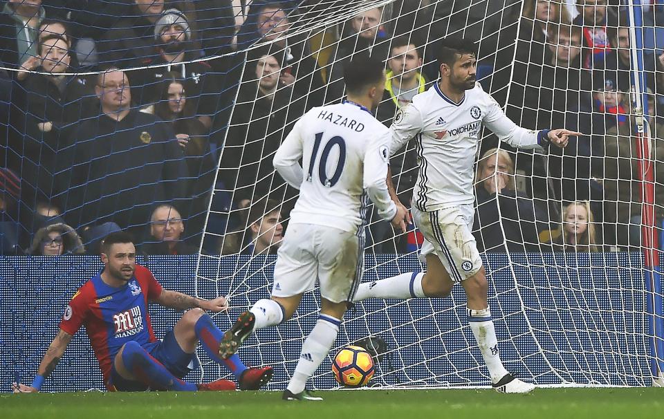  Diego Costa has now netted 13 times this season, one more than 2015-16