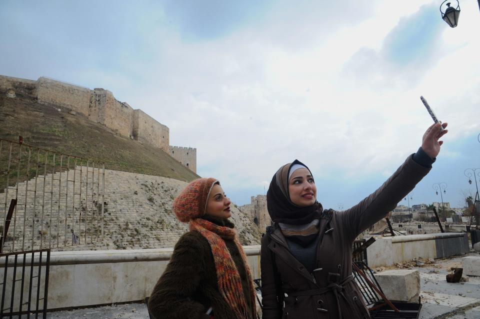  These selfies were taken as evacuations as the country tries to evacuate trapped civilians