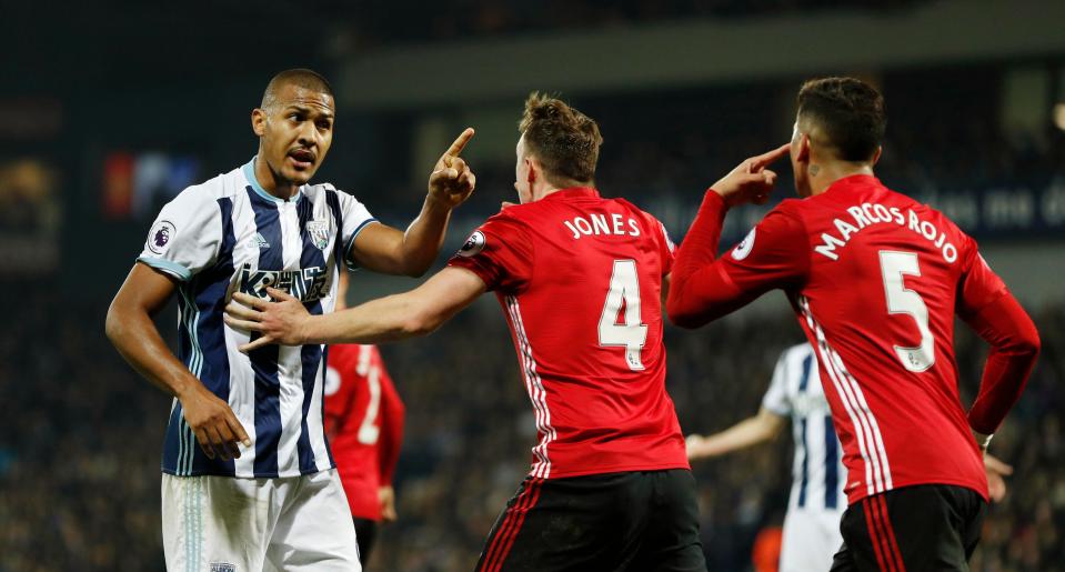  Phil Jones and Marcos Rojo have impressed in central defence in recent games