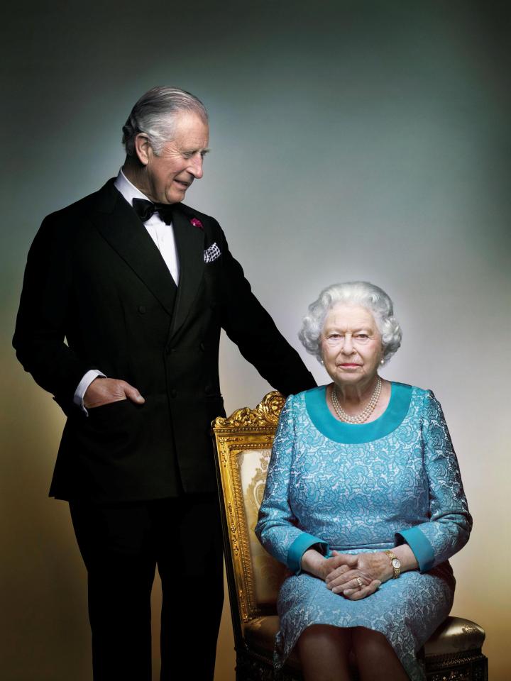  A photograph of the Queen and Prince Charles released to mark the end of her 90th birthday year can be seen in the speech