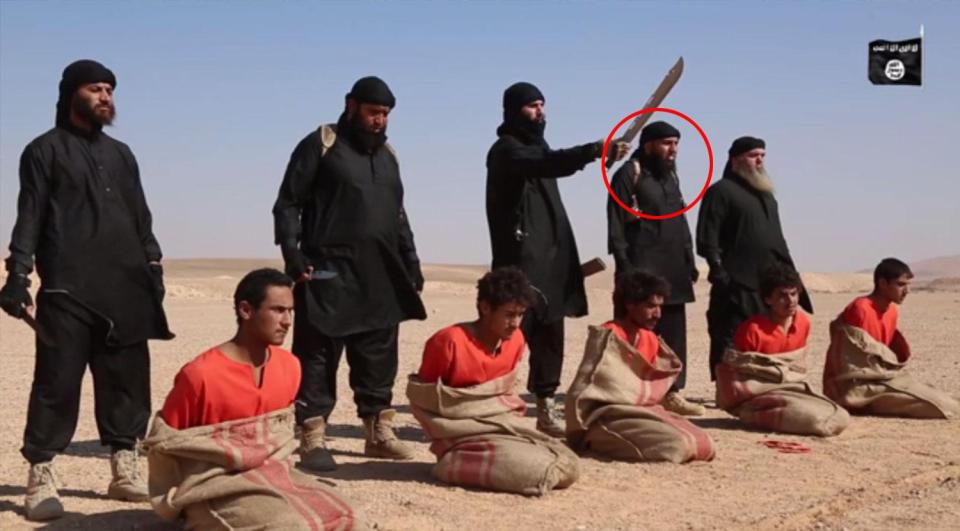  Brit Mohammed Reza Haque pictured in the ISIS execution video