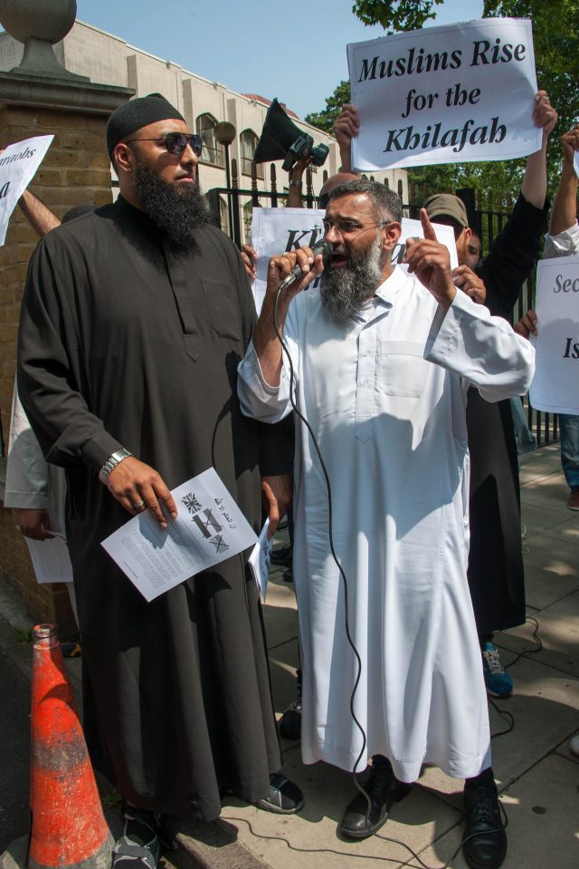  Haque was a bodyguard for Anjem Choudary during London demonstrations