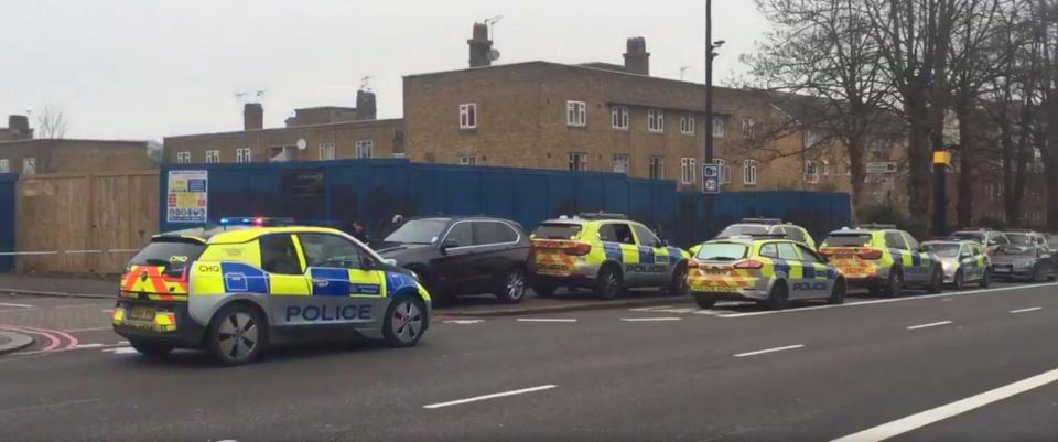  A man was seen with a gun at a house in Brixton earlier this morning