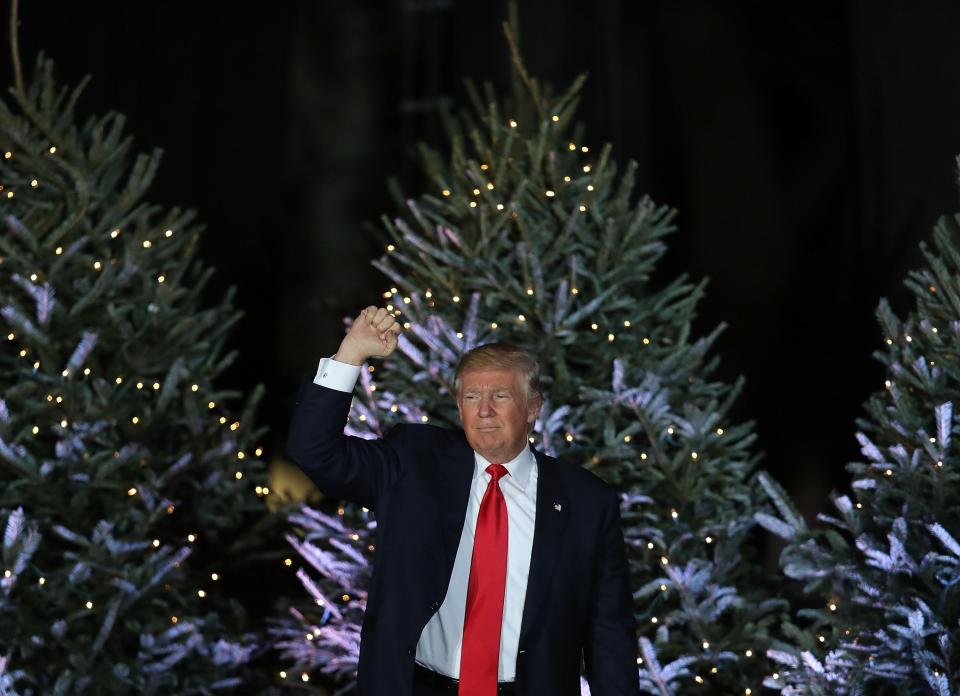  Donald Trump in Orlando, Florida on December 16 as part of his ‘thank you tour’