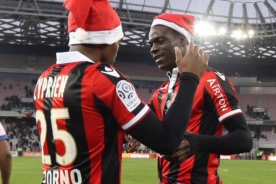  Balotelli now has eight goals in eight games for Nice