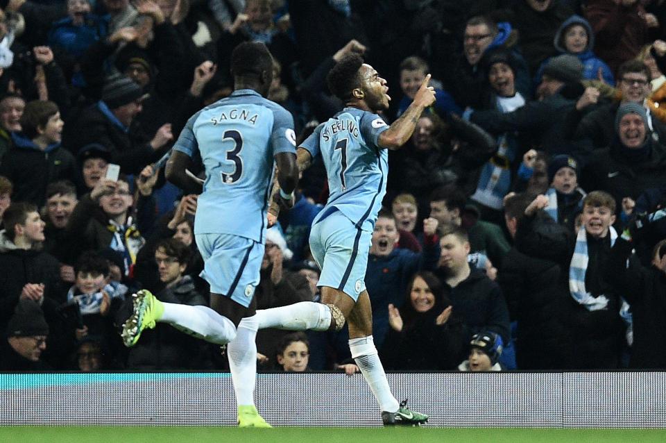  Raheem Sterling's winner against Arsenal brought Man City back into the title picture