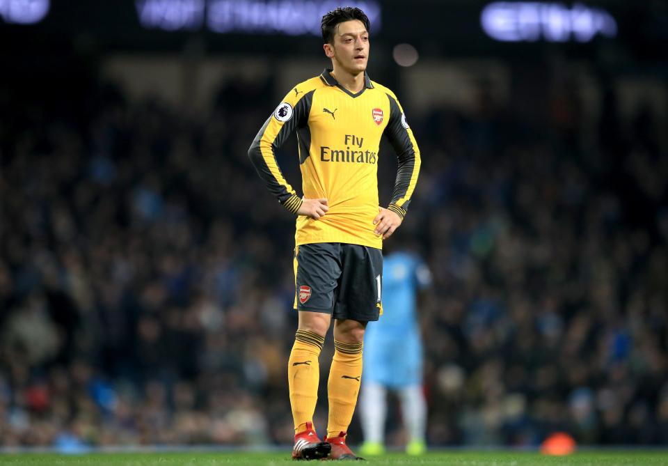  Mesut Ozil never seems to get subbed despite going missing in big matches